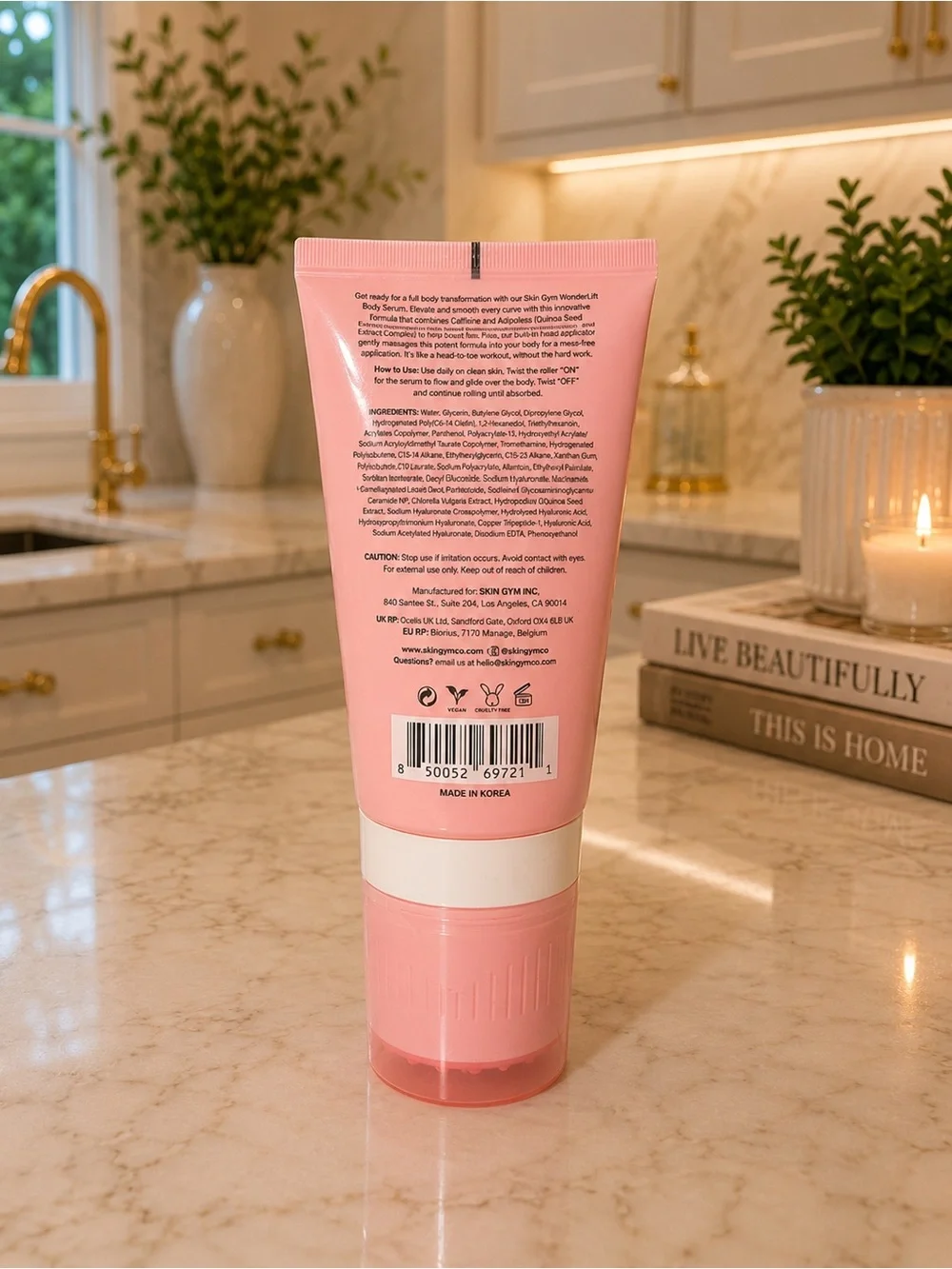 Skin Gym WonderLift Body Serum 4.39 oz 130 mL Body Roller NEW